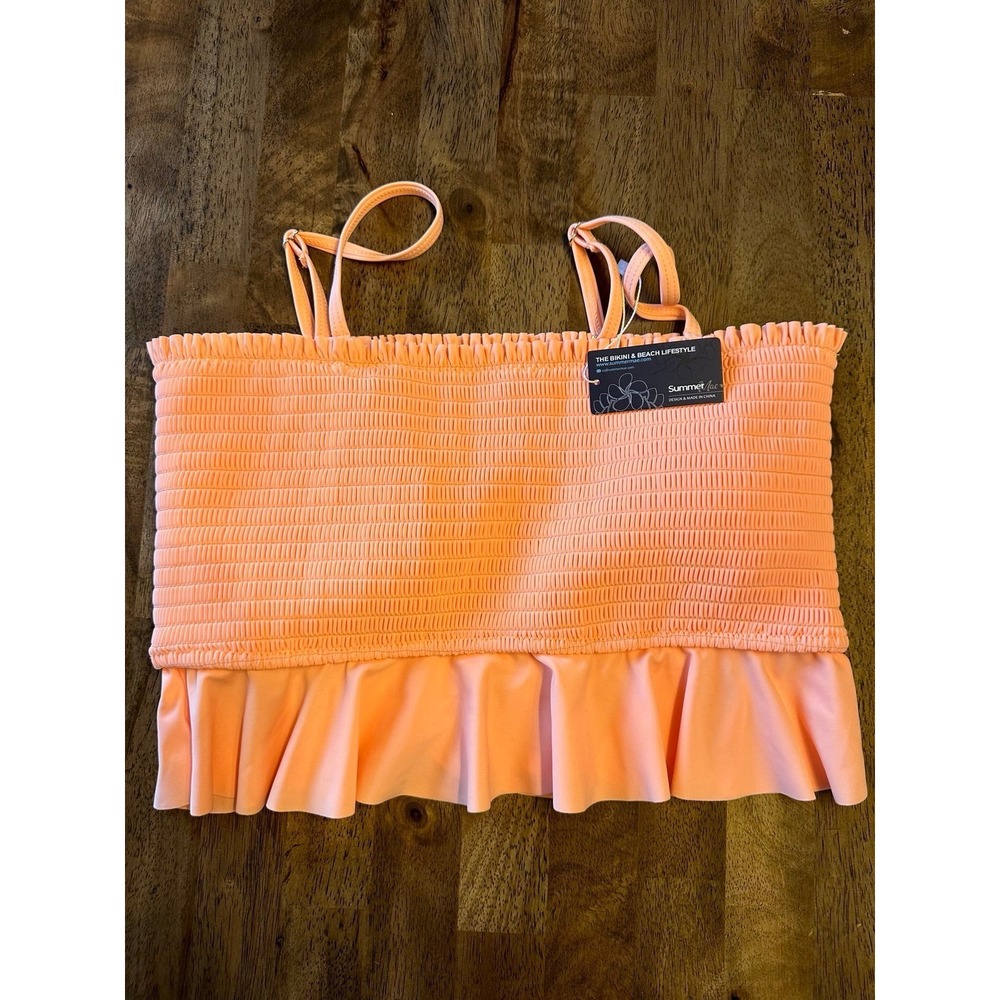 Ruched summer swim top size XL‎ youth